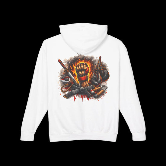 Revolution Crewneck Hoodie — Fist &amp; Tools Graphic Hooded Sweatshirt