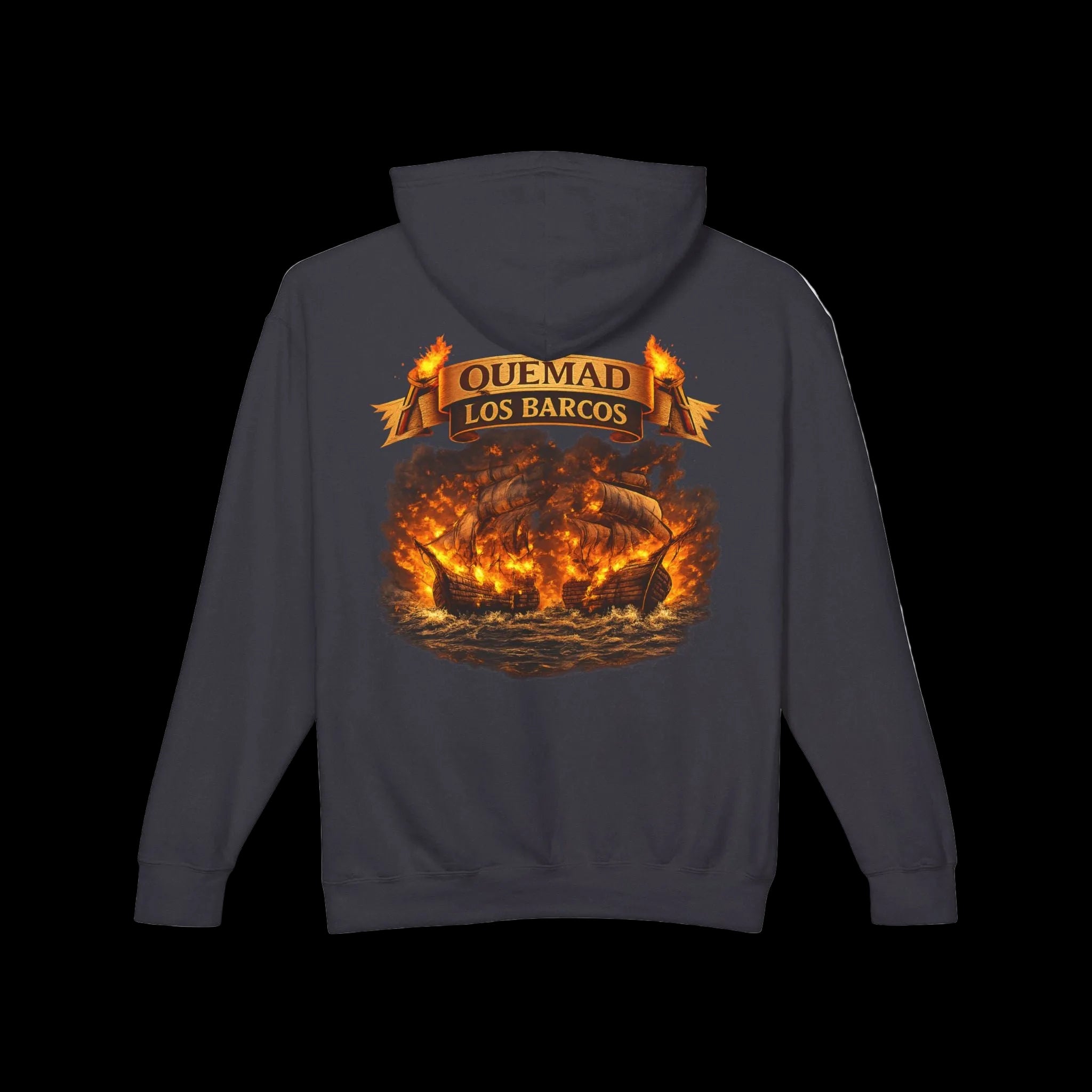 🔥 Sudadera con Capucha – “Quemad Los Barcos”🔥