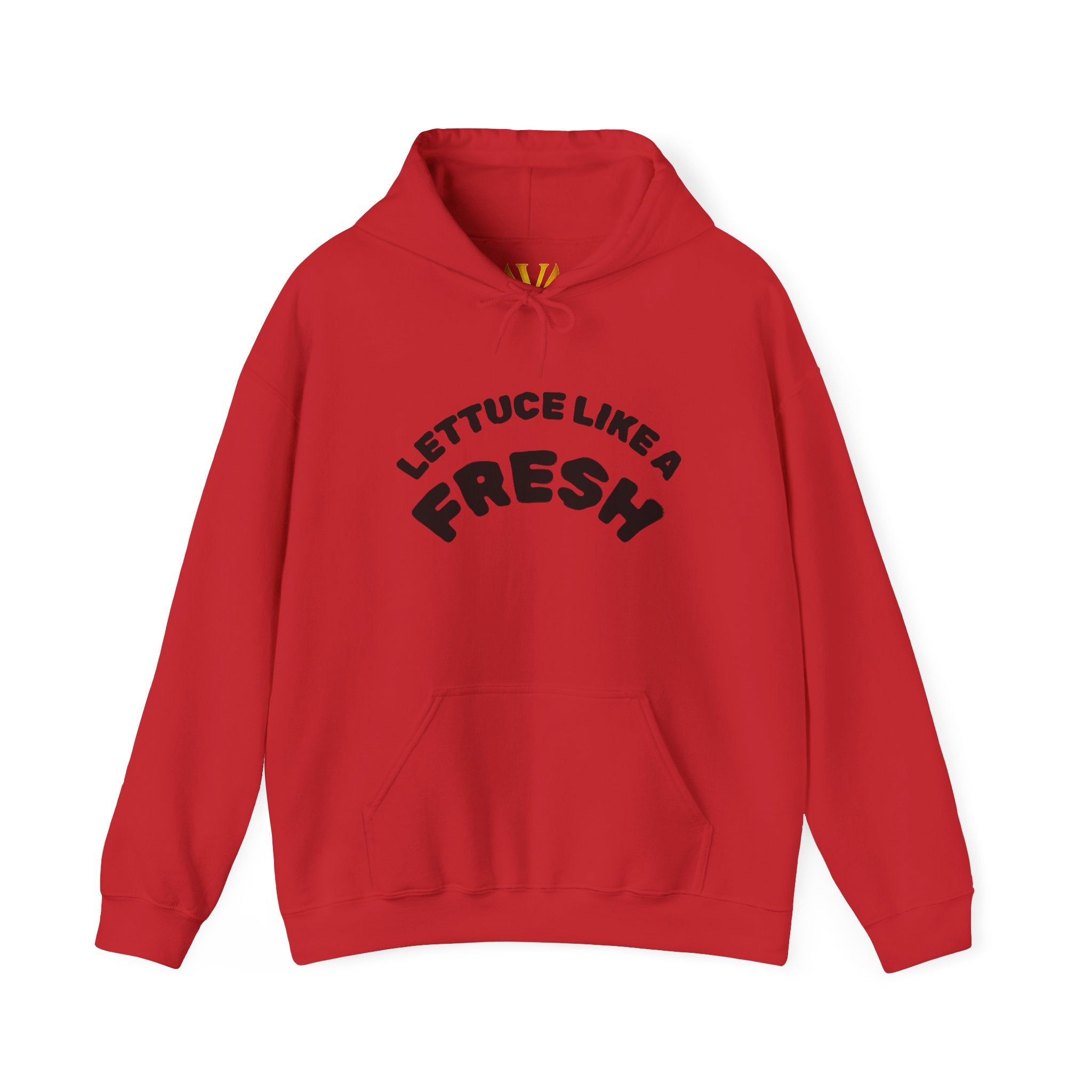 Hoodie — “Lettuce Like a Fresh” Funny Lettuce Character Graphic Sweatshirt