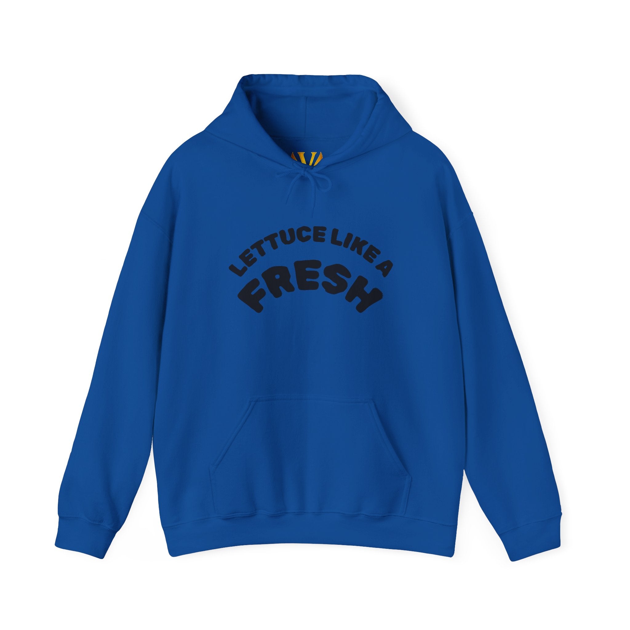 Hoodie — “Lettuce Like a Fresh” Funny Lettuce Character Graphic Sweatshirt