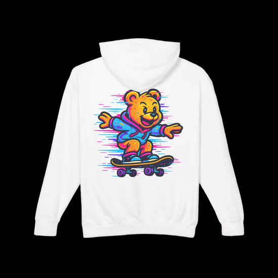 🐻 Hoodie – Neon Skater Bear 🐻