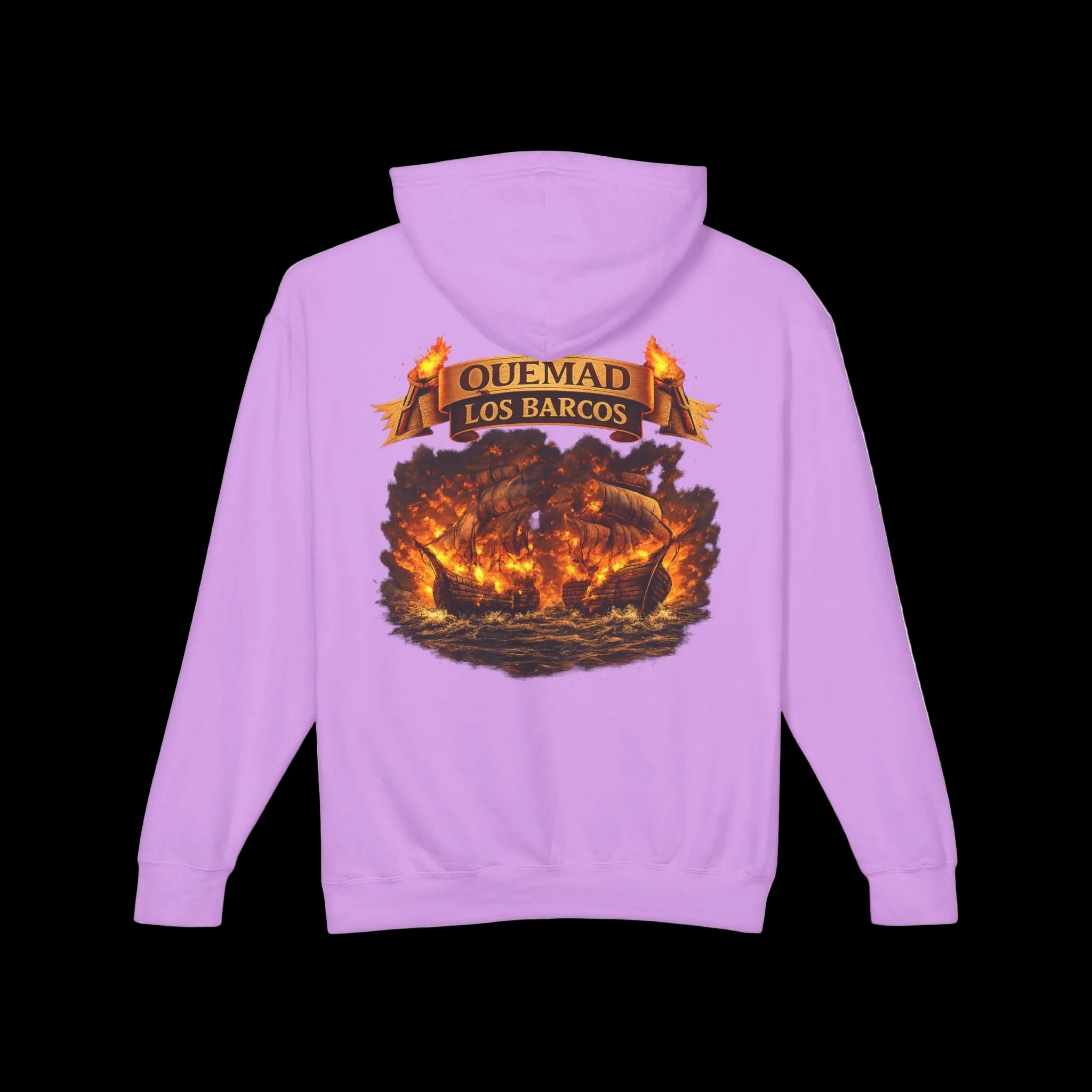 🔥 Sudadera con Capucha – “Quemad Los Barcos”🔥