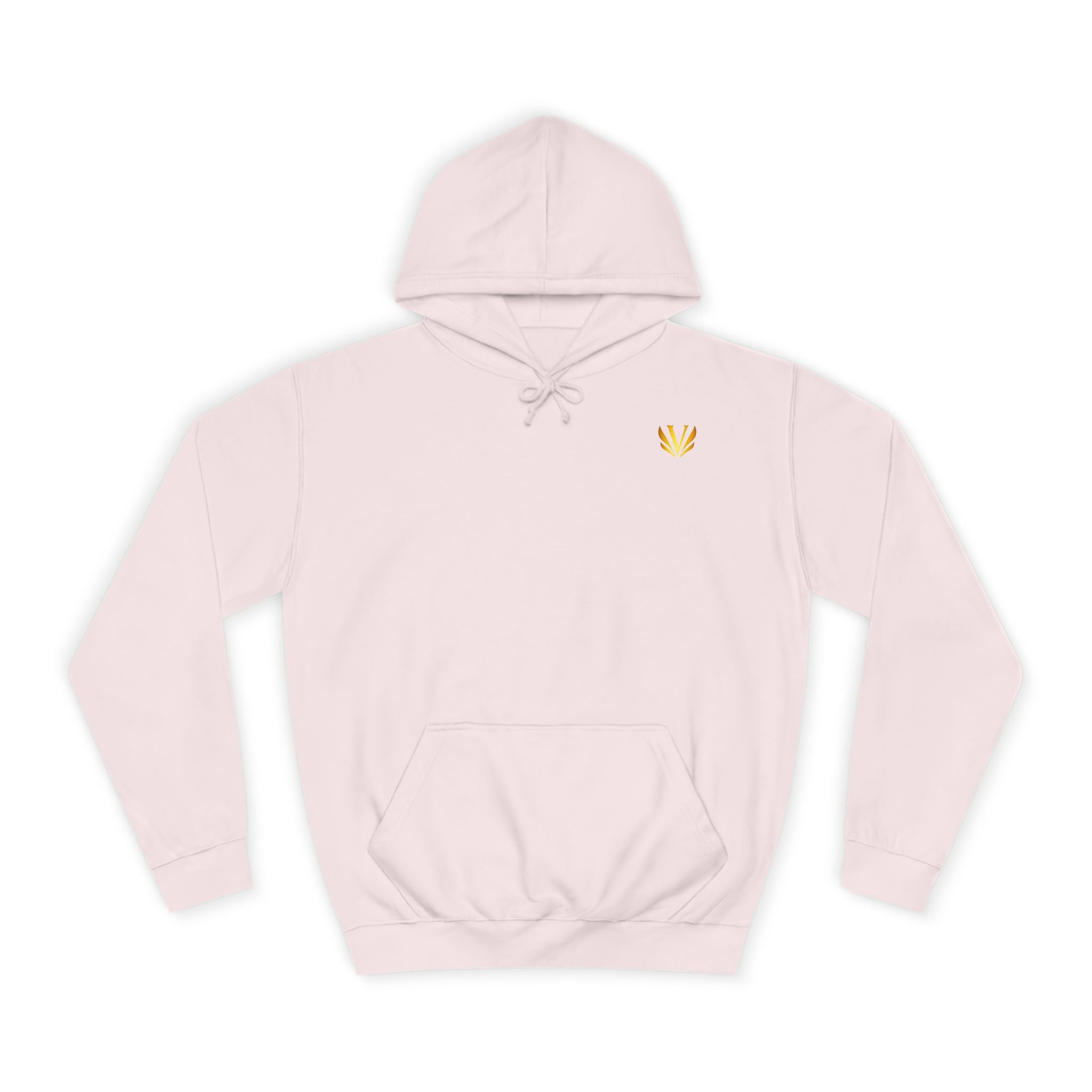 Minimal Gold Butterfly Hoodie — Small Chest Accent, Cute College Style