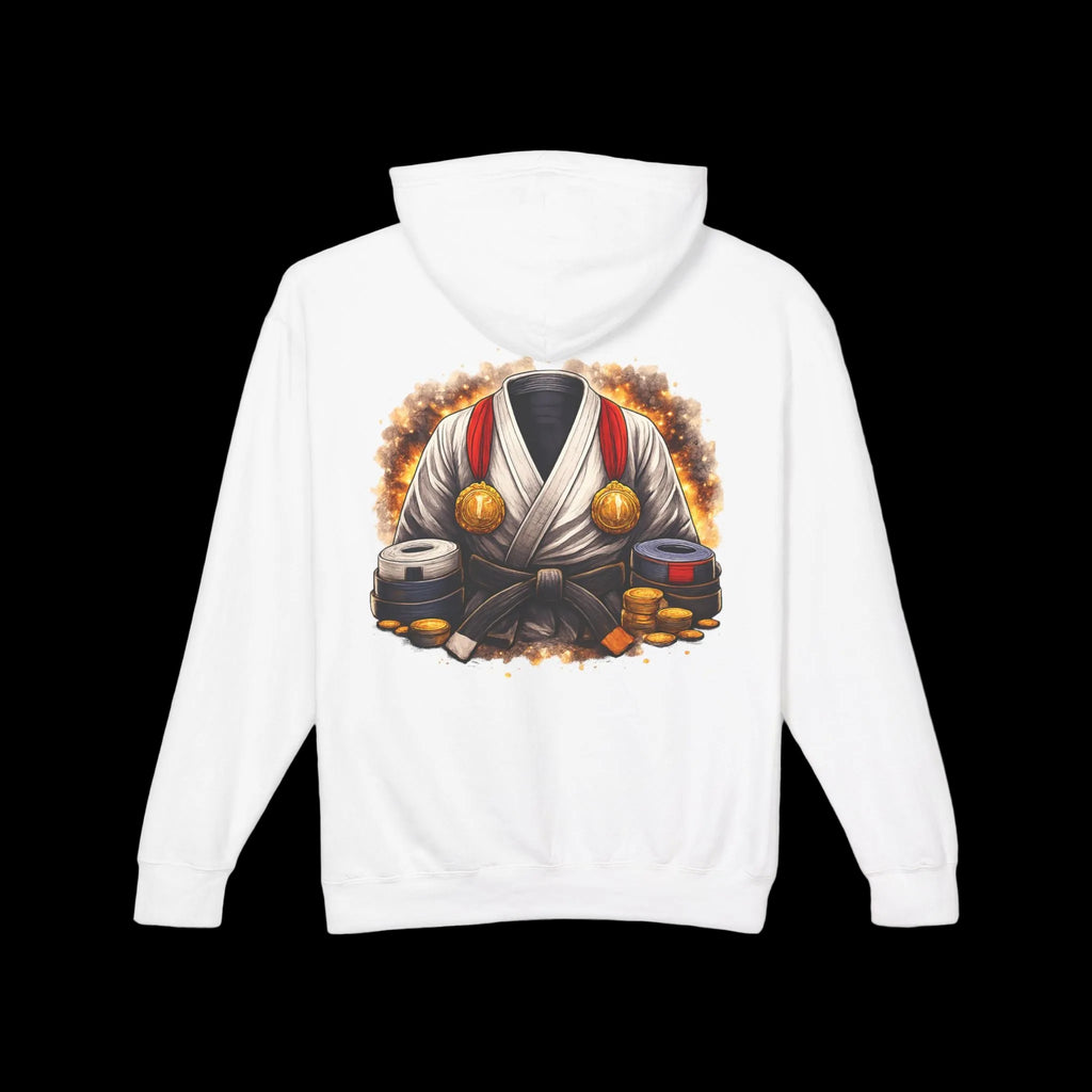 Martial Arts Meditation Hoodie — Zen Dojo Graphic Hooded Sweatshirt