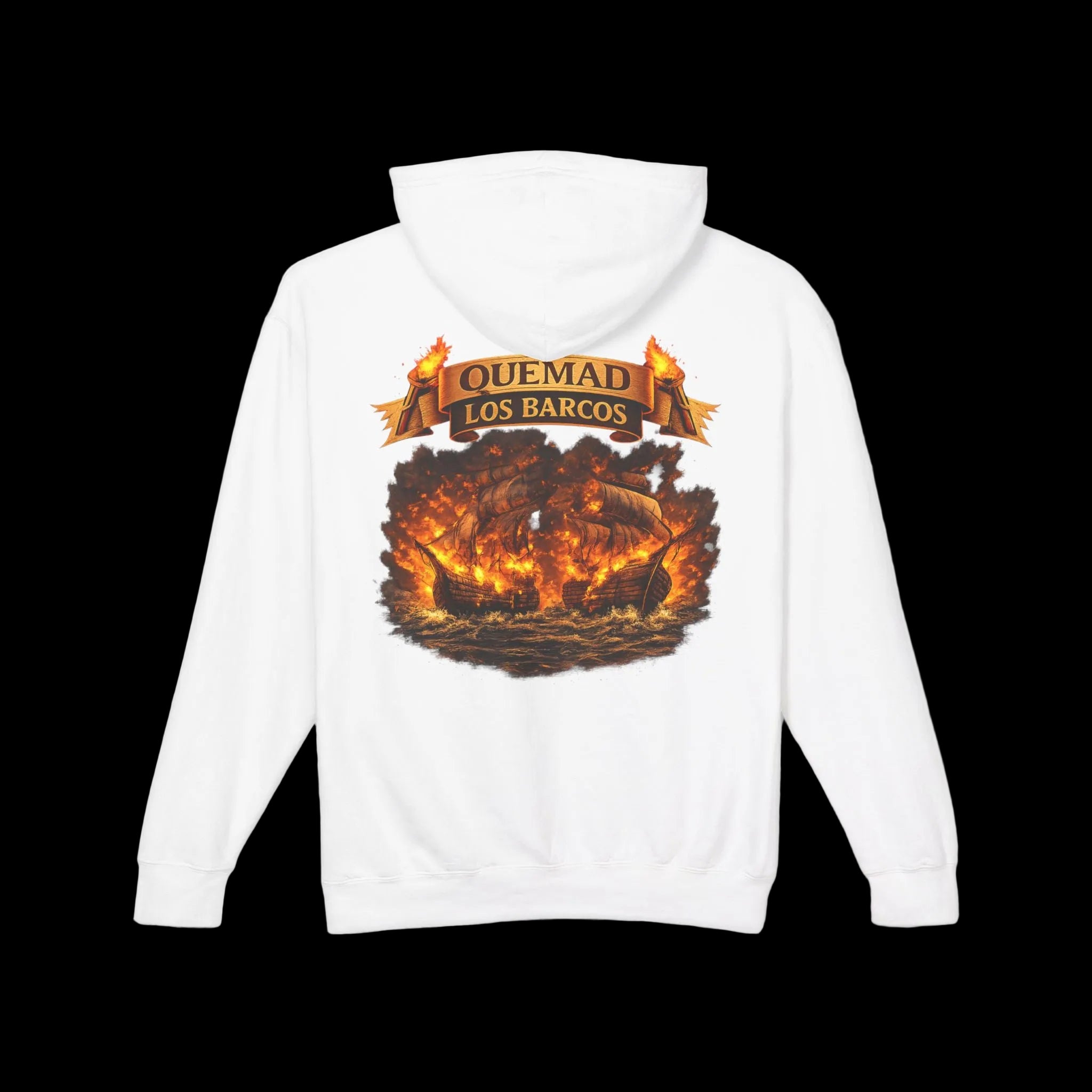 🔥 Sudadera con Capucha – “Quemad Los Barcos”🔥